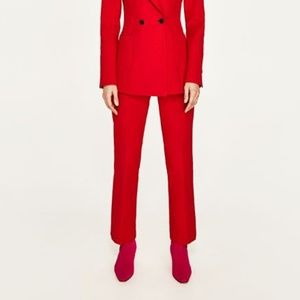 NWOT ZARA red tailored suit pants